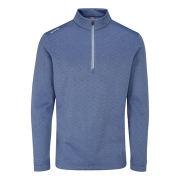 Picture of Ping Mens Bexton Half Zip Fleece - Airforce Multi