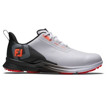 Picture of FootJoy Mens FJ Fuel Golf Shoes - 55420 2025 White/Black/Coral