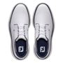 Picture of FootJoy Mens FJ Traditions Blucher Golf Shoes - 57938 2025 White/Navy