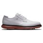 Picture of FootJoy Mens FJ Traditions Blucher Golf Shoes - 57946 2025 White/Brick