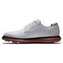 Picture of FootJoy Mens FJ Traditions Blucher Golf Shoes - 57946 2025 White/Brick