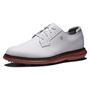 Picture of FootJoy Mens FJ Traditions Blucher Golf Shoes - 57946 2025 White/Brick