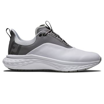 Picture of FootJoy Mens FJ Quantum Golf Shoes - 57032 2025 White/Grey/Silver