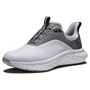 Picture of FootJoy Mens FJ Quantum Golf Shoes - 57032 2025 White/Grey/Silver