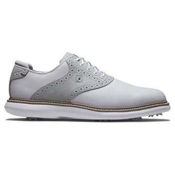 Picture of FootJoy Mens FJ Traditions Golf Shoes - 57957 2025 Grey/White