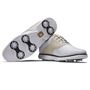 Picture of FootJoy Ladies Traditions Golf Shoes - 97939 2025 White/Grey/Black