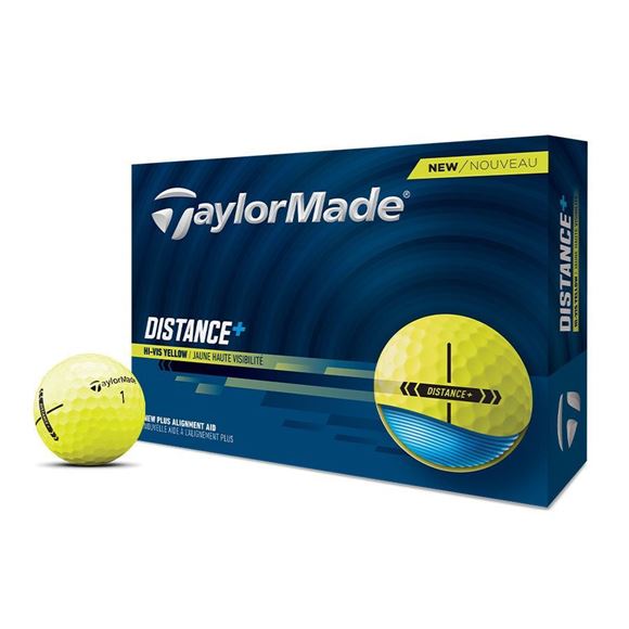 Picture of TaylorMade Distance + Golf Balls - Yellow 2025