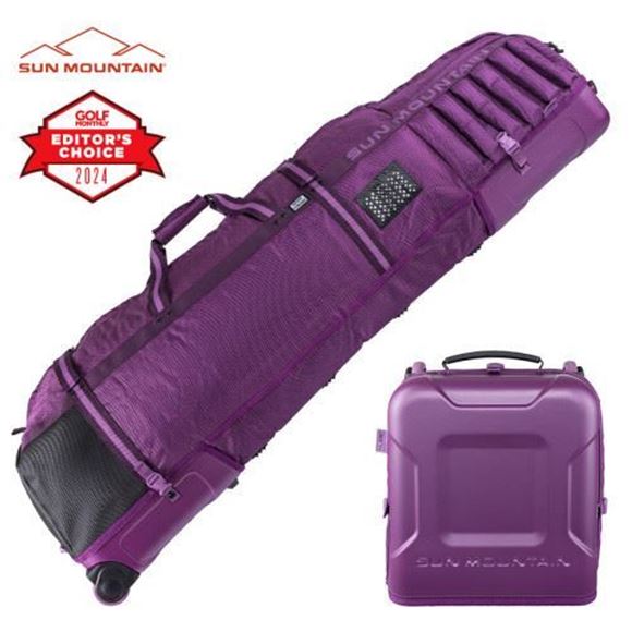 Picture of Sun Mountain Kube Wheeled Travel Cover Concord/Plum/Violet