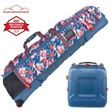 Picture of Sun Mountain Kube Wheeled Travel Cover Navy/Tropic/Cove