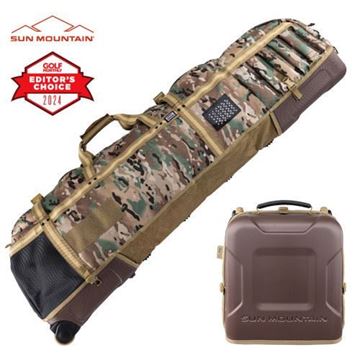 Picture of Sun Mountain Kube Wheeled Travel Cover Sand/Camouflage