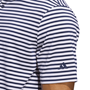 Picture of adidas Mens Go-To Printed Stripe Polo Shirt JP0476 White/Blue