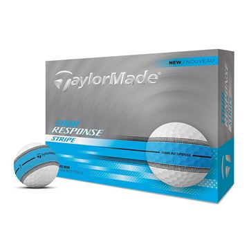 Picture of TaylorMade Tour Response Stripe Golf Balls 2025 Neon Blue